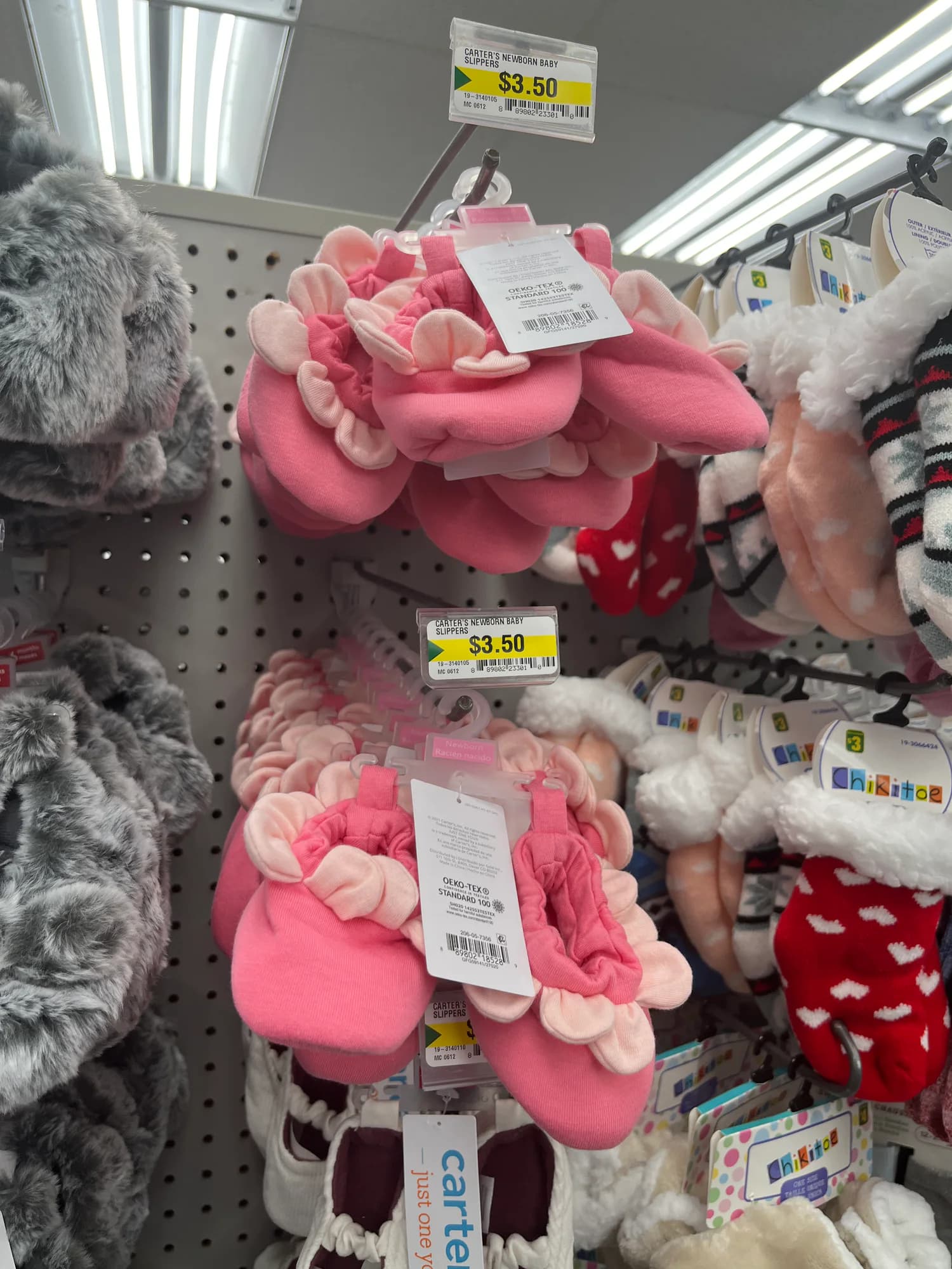 Carter’s Corduroy Newborn Slippers — image 1